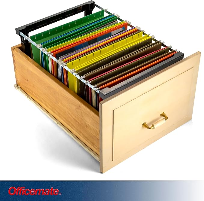 Officemate Plastic Hanging File Folder Frame, 18 Inch, Letter and Legal Size.(91961) (Pack of 4)