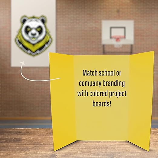 Flipside Products 36” x 48” Foam Project Boards for Presentations, Science Fair, School Projects, Event Displays and Trifold Picture Board - Assorted Colors 3/16'' Thcik - 3 Pack