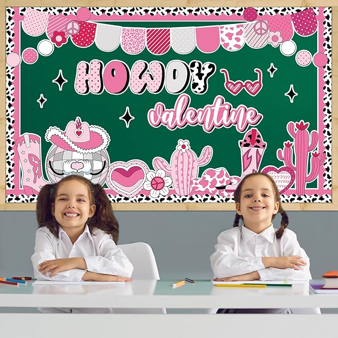 Justforjoyful Valentine's Day Bulletin Board Set Disco Bulletin Board Decorations Heart Cutouts Valentines Party Supplies Valentines Day Disco Ball Cutouts for School Classroom Chalkboard Wall Decor