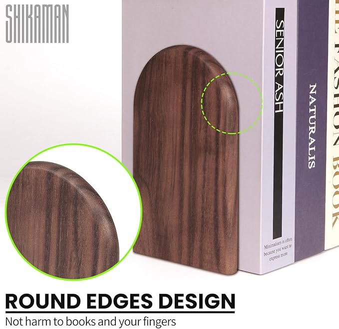 Book Ends,Bookends Wood Book Ends Universal Economy Bookend (16, Large)
