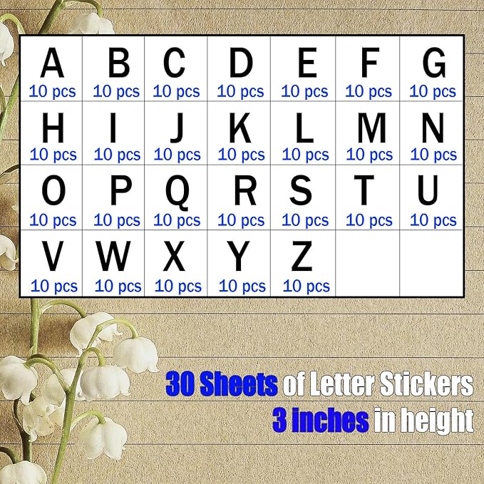 Bemeol Bulletin Board Letters 30 Sheets 3 Inch Stick on Letters Alphabet Cutout Letter for Bulletin Board Display School Classroom Home Decor(Colorful)