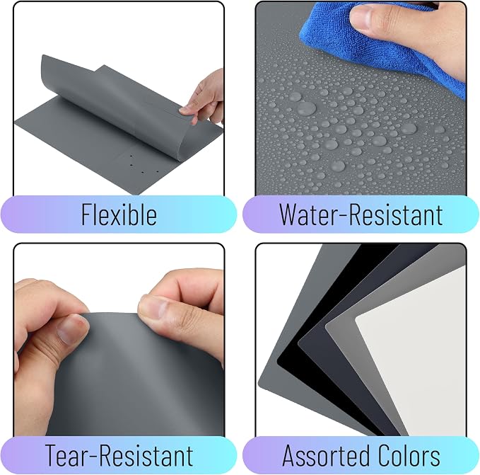 Mr. Pen- Plastic Folders with Pockets, 5 pcs, Aesthetic File Folder with Business Card Slot, 2-Pocket Folder, Back to School, Office, Filing Supplies