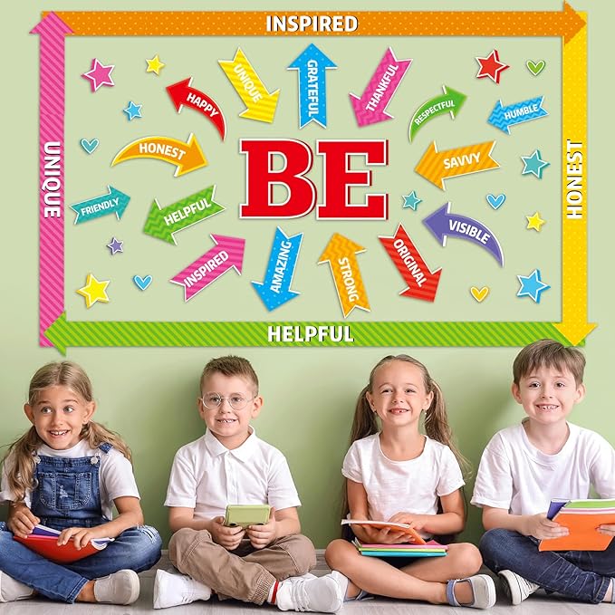 Justforjoyful Affirmation Station Bulletin Board Set Be Amazing Bulletin Board Decorations Positive Sayings Accents Themed Classroom Bulletin Boards Arrow Sign Cutouts for School Wall Decor