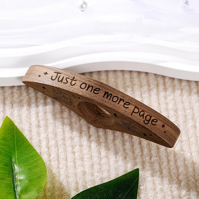 Just One More Page – Personalized Book Page Holder | Custom Name Thumb Spreader | Reading Gift for Book Lovers & Kids