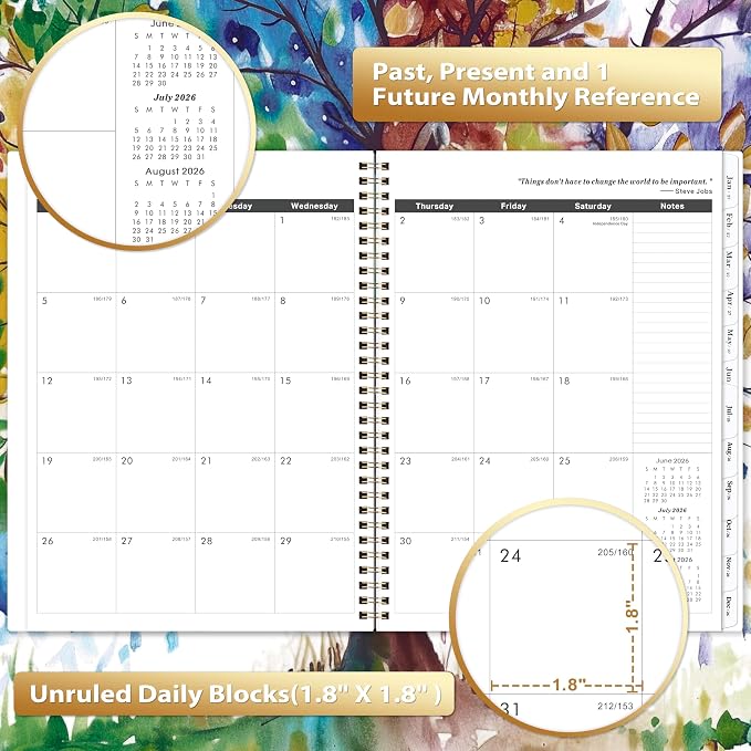 2026-2028 Monthly Planner - 2026-2028 Planner from July 2026 - June 2028, 8.5'' x 11'', 2 Year Monthly Planners with Double-Side Pocket, 24 Tabs