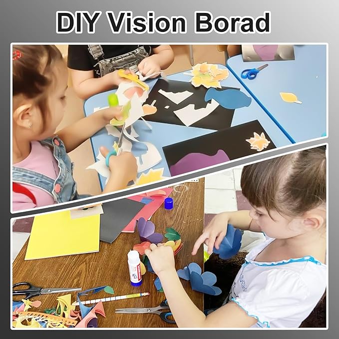50 Pack Poster Board, 11"x14" Black Poster Paper, 230GSM Thickness Poster Board Paper Bulk for School Assignments, Classroom Arts, DIY Projects, Presentation Drawing