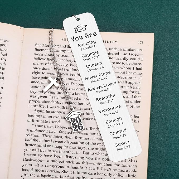 2026 Graduation Gifts for Him Her Religious Graduation Gifts for Women Senior Night Year Class of 2026 Bulk Best Gift for High School College Grad Gift for Daughter Christian Grad Bookmark Christmas