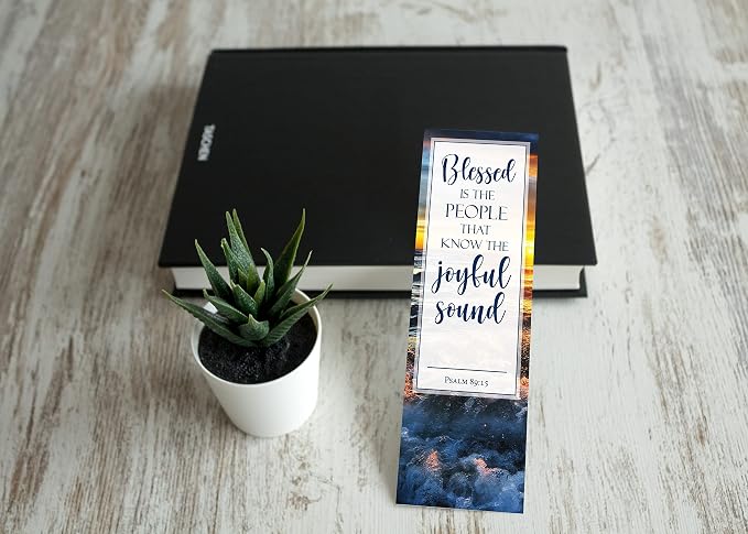 JBH Creations Blessings from Scripture Bible Verse Bookmarks - Pack of 48
