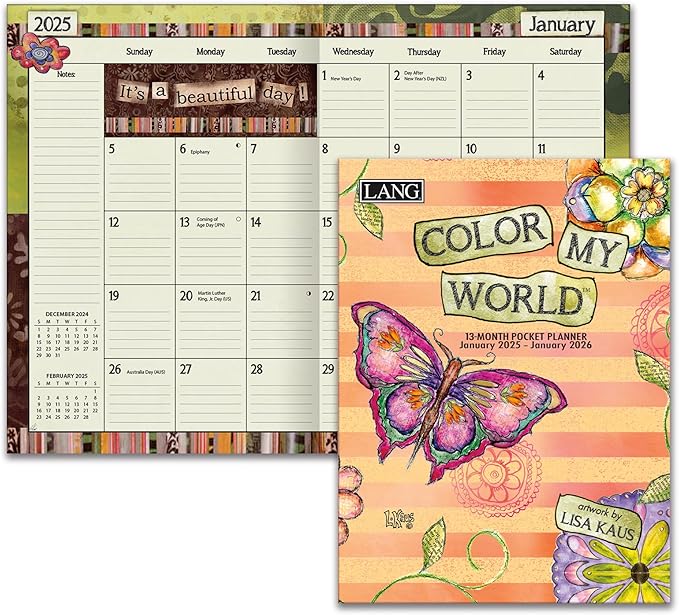LANG Color My World 2025 Monthly Pocket Planner (25991003178)