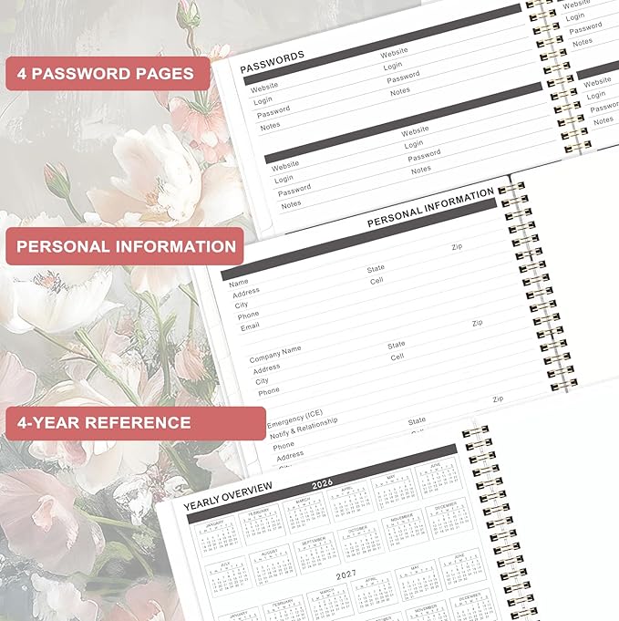 2026-2028 Monthly Planner - 3 Year Monthly Planner from Jan. 2026 to Dec. 2028, Calendar Planners with Colorful Tabs, Inner Pocket, 8.5'' x 11''