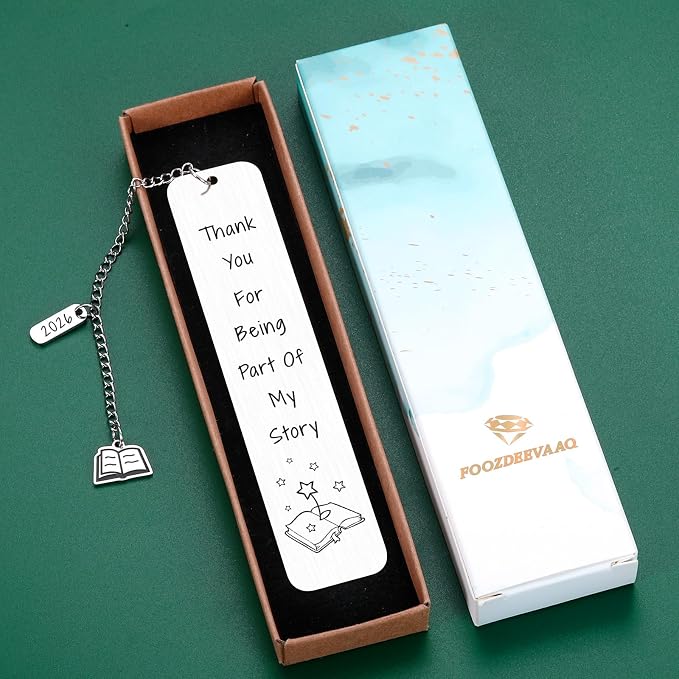 Teacher Appreciation Gifts Thank You Teacher Gifts Bulk End of School Year Gift for Women First Day of Senior Welcome Back to School Supplies Thank You for Being Part of My Story Bookmark Christmas