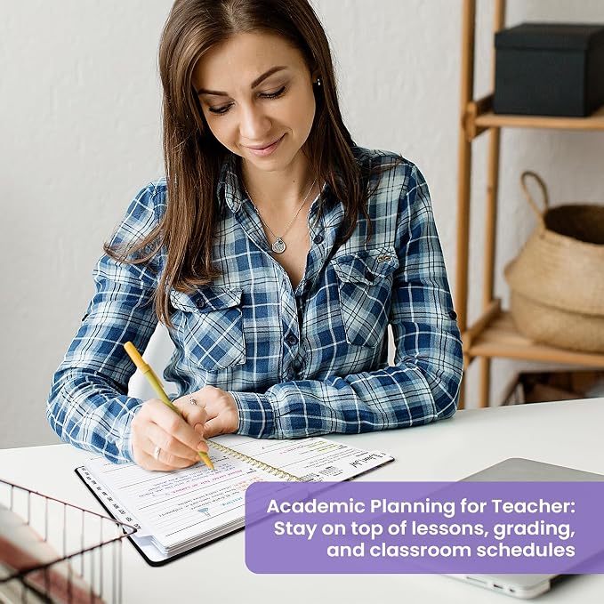 Planner 2026–2027, Weekly & Monthly Academic Organizer for School Year, Jul 2026–Jun 2027, Hardcover Planner with Tabs, Back to School Essential, 6.3" x 8.5", Nocturne Blooms