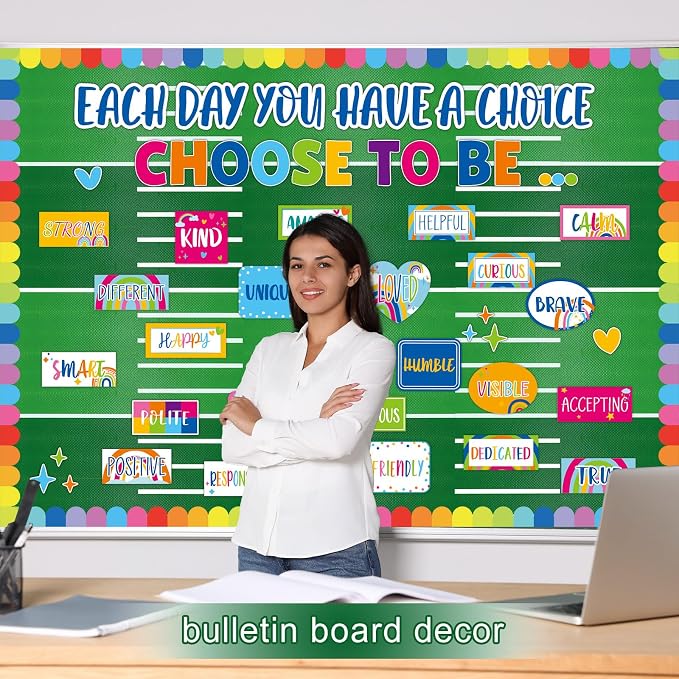 Football Bulletin Board Roll Reusable Waterproof Erasable Sport Theme Non-Woven Fabric Bulletin Board Roll Background Poster for Game Day Party Home Classroom Decor Wrapping DIY Crafts 15.7" x 40ft