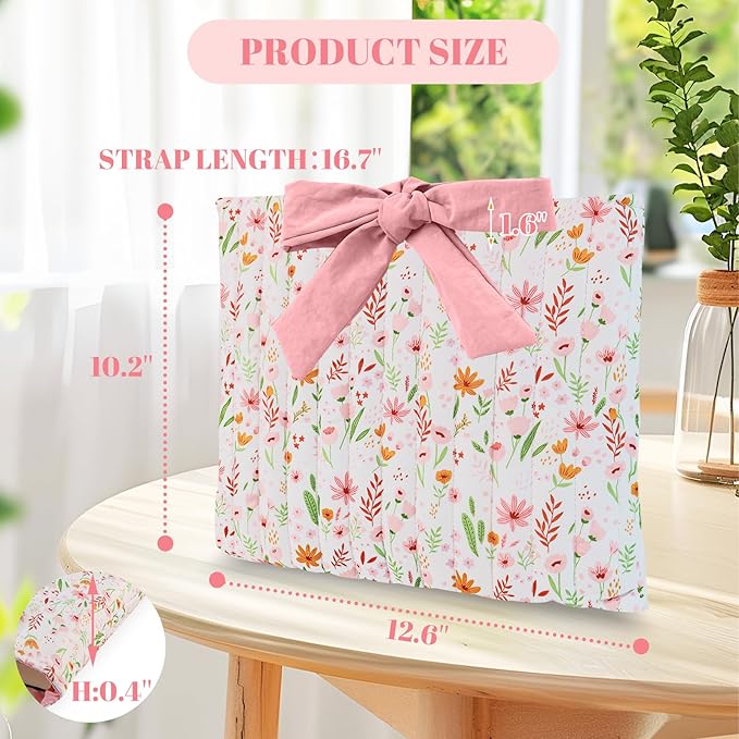Bible Cover Case for Women,Large Bible Tote Bags for Women Organizer Quilted Bible Carrying Case(new) (Pink Flower-01)