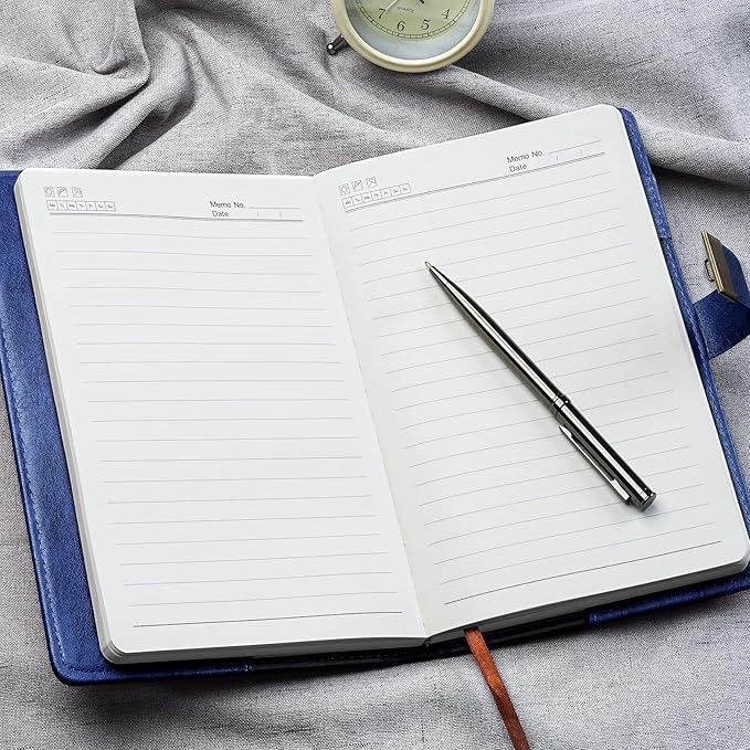 WEMATE Diary with Lock, A5 PU Leather Journal with Lock 240 Pages, Vintage Lock Journal Password Protected Notebook with Pen & Gift Box, Lock Diary Planner Organizer for Men and Women, 8.6x5.8in