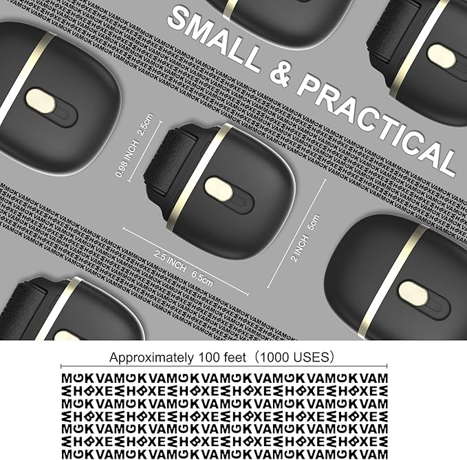 Lomil Identity Protection Roller Stamps - Wide Identity Theft Protection Stamp for ID Blockout with Refills - Privacy Confidential and Address Blocker (Black, 3 Pack)