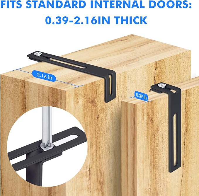 Magnetic Dry Erase Board for Doors, 36x24 Inch Whiteboard with Adjustable Long Arm Hook Mount - Easy to Install, Portable Hanging White Board for Home, Dorm Room, Office Cubicle & Small Spaces(Black)