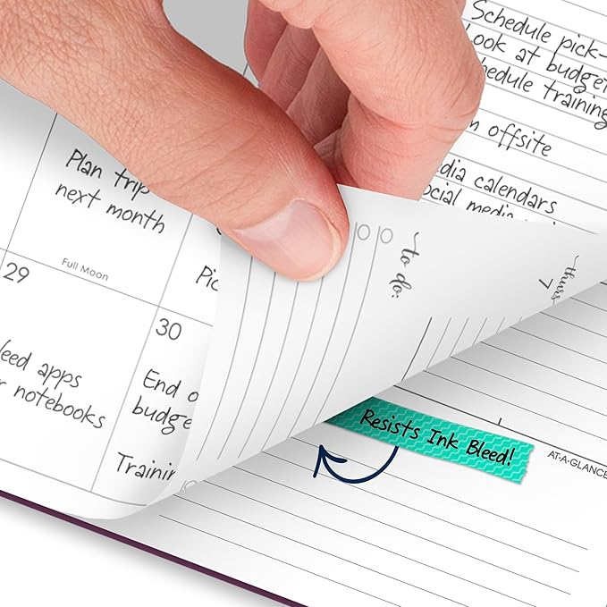 AT-A-GLANCE 2027 Planner, Weekly & Monthly, 13-Month Jan-Jan, 7" x 8.75", Harmony, Mulberry (1099-805-18-27)