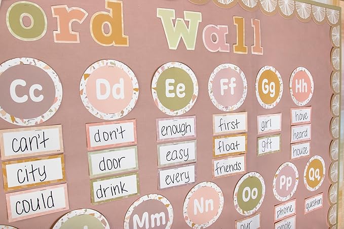 Teacher Created Resources Terrazzo Tones Word Wall Bulletin Board (TCR7205)