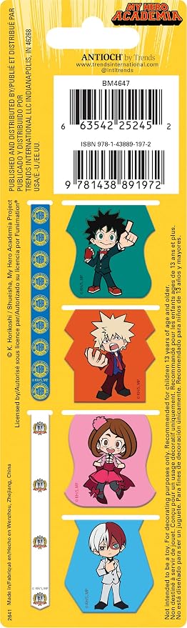My Hero Academia Magnetic Page Clips (6-Pack) Stationery