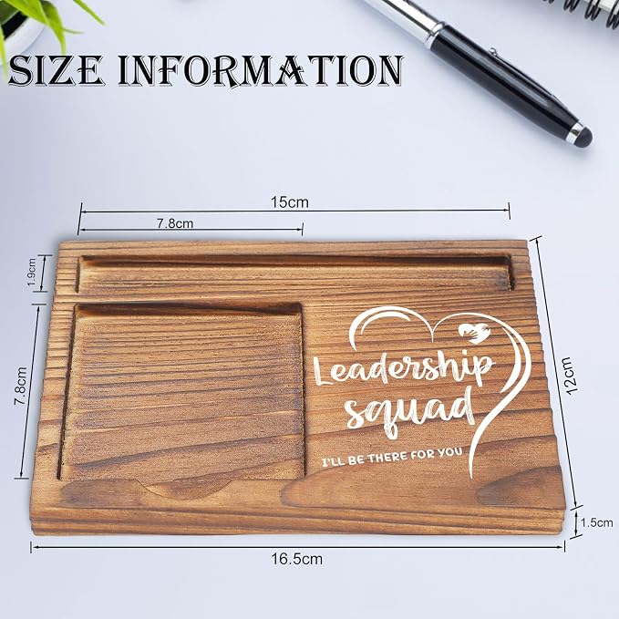Leadership Squad Desk Organizer, Inspirational Sticky Note Holder, I'll Be There for You, Gifts for Leaders, Managers, Team Supervisors, and Business Professionals EDP132