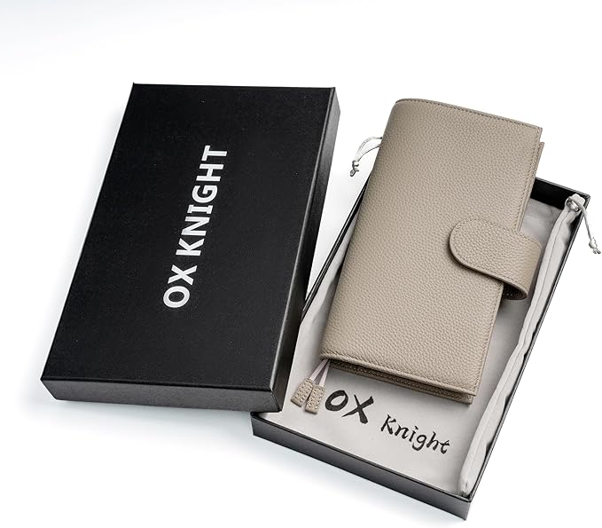 Genuine Leather Cover for Hobonichi Weeks/Weeks Mega with Pen Loop, Card Slots, Back Pocket, and Bookmarks, Multi-functional (Taupe)
