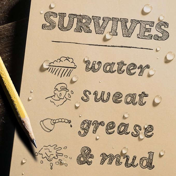 Rite in the Rain 2025 Dated Weekly Loose Leaf Calendar Set, 5” x 7”, Tan Sheets, 365 Days (No. PL2025W)