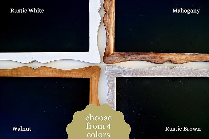 Tabletop Chalkboard Sign with Easel (11x13) + 8 Brilliant Liquid Chalk Markers | Hanging or Freestanding Framed Chalk Board with Hand Crafted Sweetheart Frame - Multipurpose Small Sign