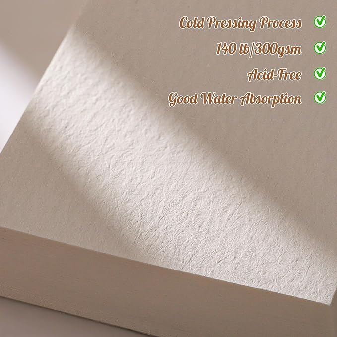 Prudiut 60 Pcs Watercolor Bookmarks, 140 lb/300 GSM Blank Bookmarks Watercolor Paper Cards, Artist Trading & Artists' Collectible Editions for Paint, DIY Projects Mothers Day Gifts Tag(1.9 x 5.9 inch)