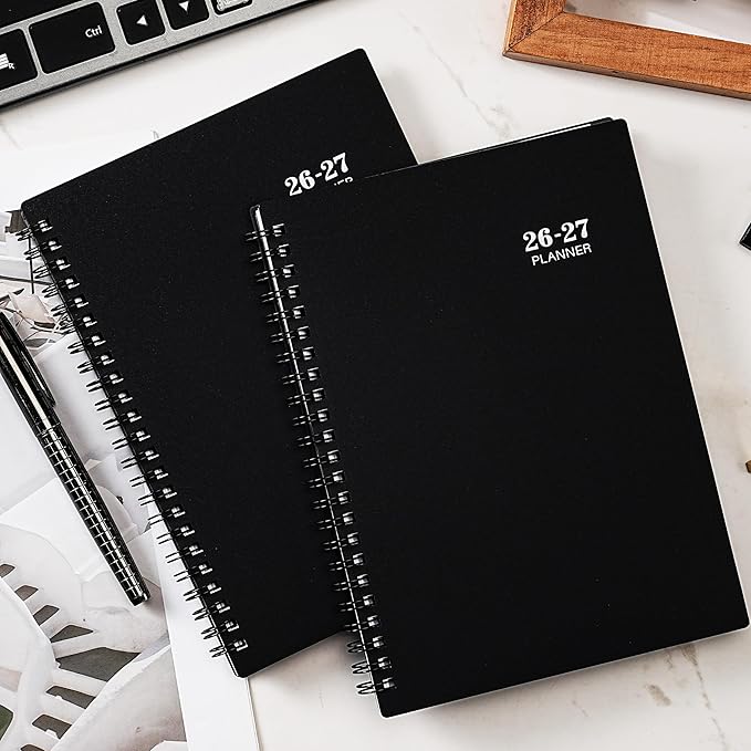 Planner 2026-2027 - Academic Planner 2026-2027, Weekly and Monthly, Jul 2026 - Jun 2027, 26-27 Planner 6.3” × 8.4”, Notes, Thick Paper, Back Pocket, Twin-wire Binding