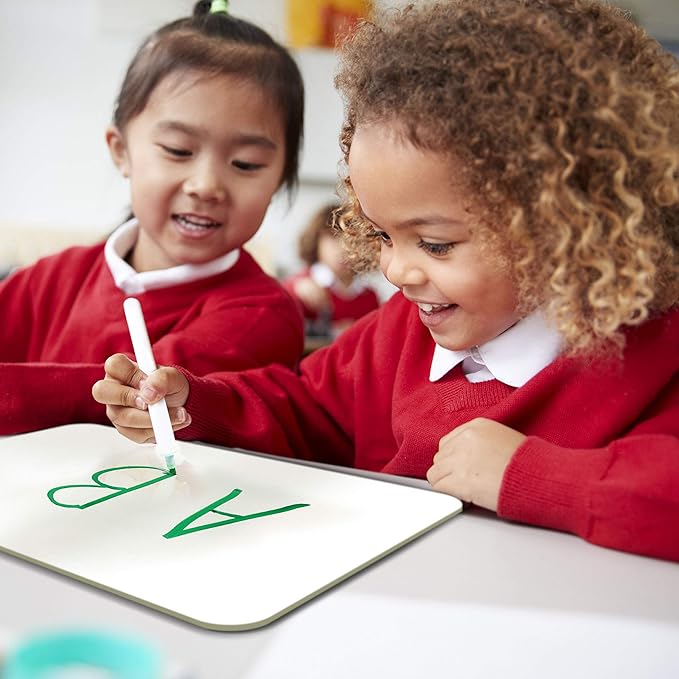 60-Pack Dry Erase Lapboards 9" x 12" x 1/8" Thick UV Coated Whiteboard, Safe Bull-Nosed Edges and Durable Dry Erase Surface, Perfect for Students and Teachers Alike, Long-Lasting, No Ghosting