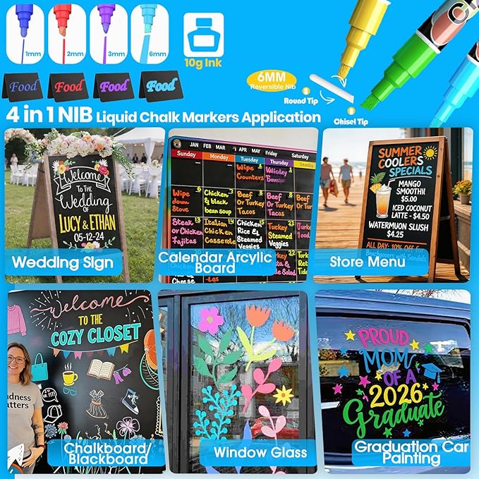 Mini Chalkboard Signs for Food, 20Pcs Food Labels for Party Buffet Food Signs, Reusable and Reserved Table Sign, Catering Supplies Buffet Display Food Tags Place Cards, with 8Pcs Chalk Markers