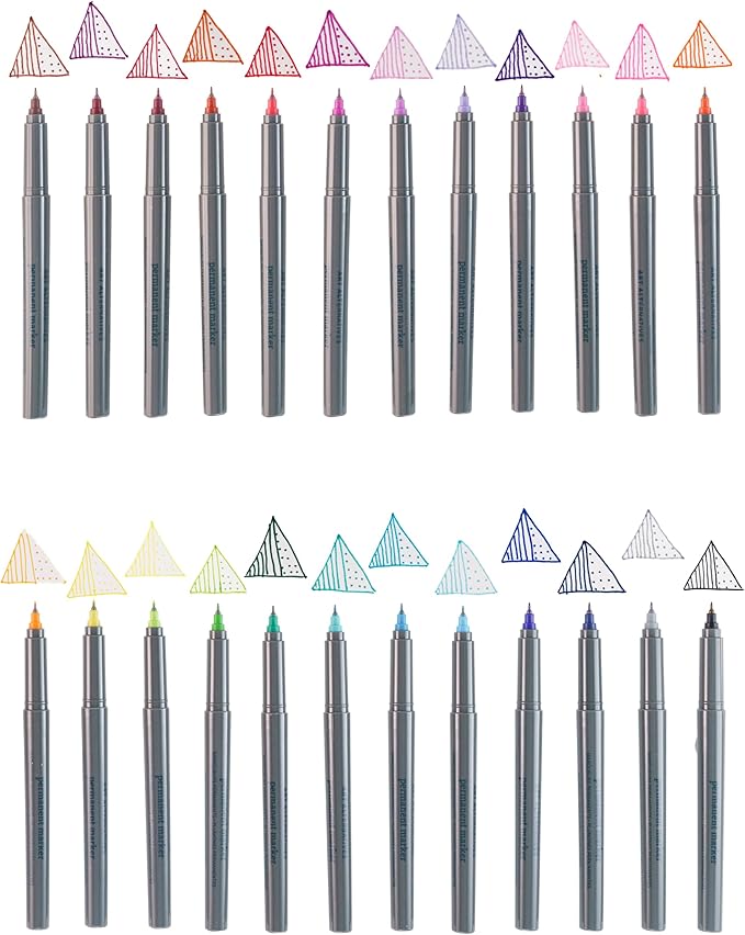 Art Alternatives Permanent Marker, Extra-Fine, Yellow - 1.2mm Felt Nib - Permanent - Multi-surface - Drawing + Writing + Illustration