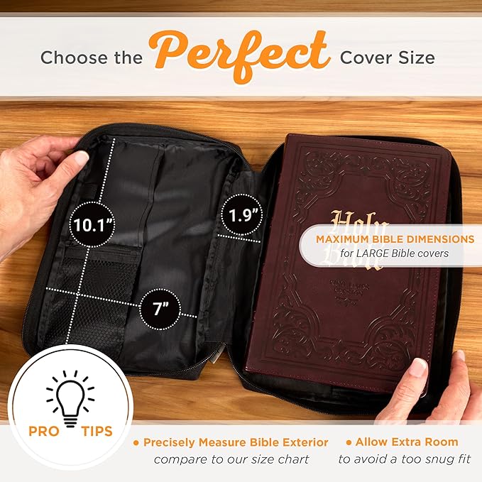 Promo Poly-Canvas Bible / Book Cover w/Fish Applique (Large, Black)