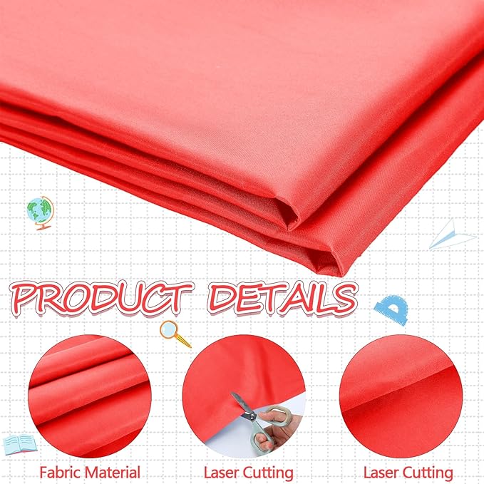 Mindsoft Bulletin Board Fabric 48 '' x 107 '' Class Fabric for Classroom Bulletin Board Decor, Pillows, Curtains, Crafts(Red)