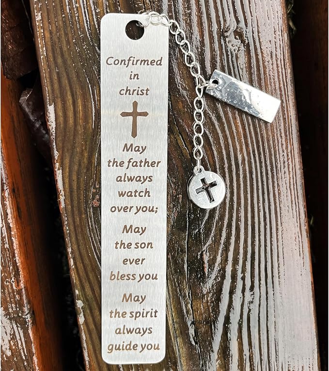 Christian Bookmark Gifts for Women Girls Boys, Inspirational Religious Book Mark Markers Faith (Confirmed in Christ)