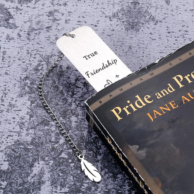 Long Distance Friendship Gifts Bookmark - Going Away Best Friends Gi-fts for Women Girls Leaving Moving Away Gift for Friends Sister BFF for Birthday Galentines Christmas Farewell Long Distance Gifts
