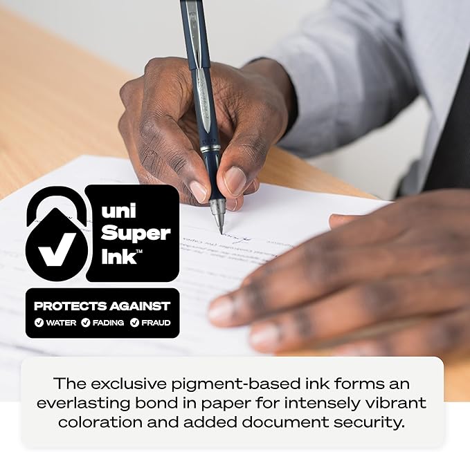 uniball Jetstream RT Ballpoint Pens, Fine Point (0.7mm), Black, 12 Pack