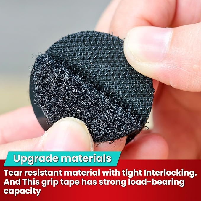Large Hook and Loop Dots with High Adhesive, 1.38 inch Double Sided Round Circle Tape for Home, Classroom, Office or Outdoor Use