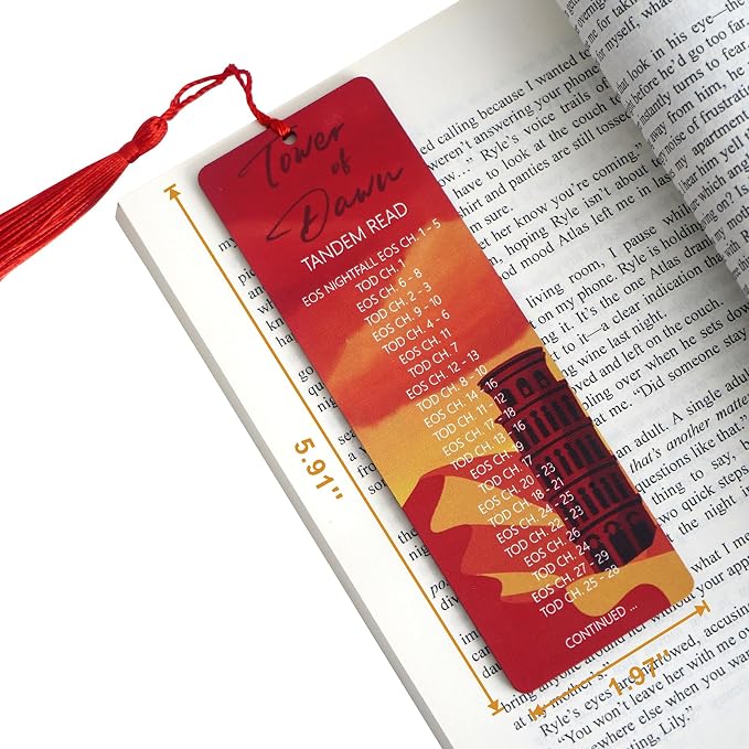 Set of 2 pcs - Throne Themes Tandem Read Bookmarks for Women with Silk Tassel, Fantasy Book Marks - Perfect Book Markers Merchandise for Fantasy Fans - Unique Gifts for Book Lovers