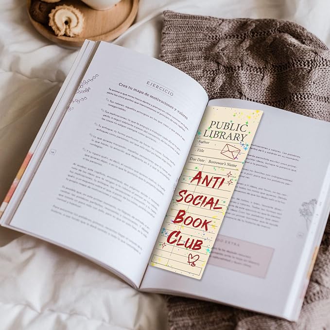 Vintage Bookmarks Bulk Gifts - 48 Pcs Library Card Paper Bookmark for Women Girls Students Book Lovers Retro Quote Page Marks School Reading Accessories Bookish Gift for Birthday Graduation