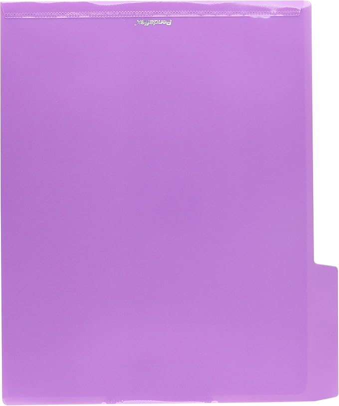 Pendaflex Poly View Folders, Letter, Assorted Colors, 6/PK