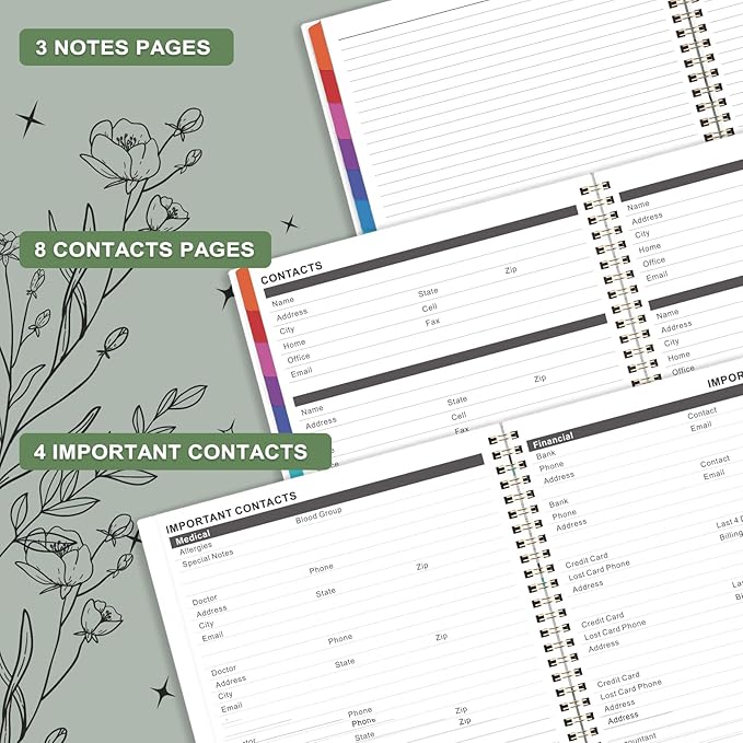 2026-2029 Planner - Monthly Planner 2026-2029, from July 2026 to December 2029, 8.5" x 11", 3 Years Calendar with Monthly Tabs and Back Pocket, Perfect for Organize