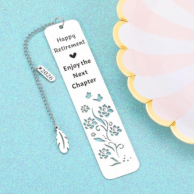 2026 Best Retirement Gifts for Woman Man 2026 Cool Teacher Retirement Retired Gifts for Women Men Female Going Away Leaving Gift for Women Men Friends Happy Retirement Enjoy the Next Chapter Bookmark