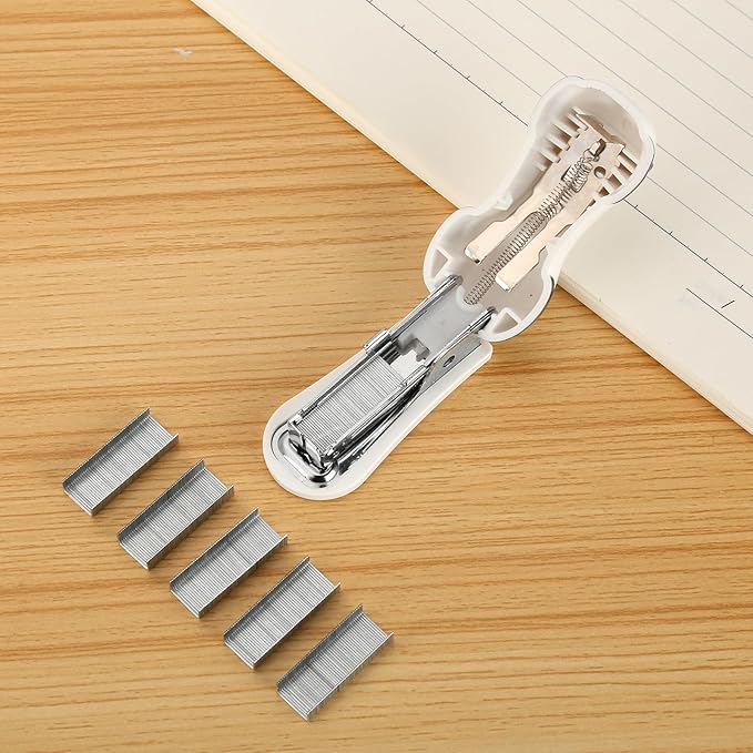 Cute Panda Mini Desktop Stapler, Home Stapler with 1000 Staples