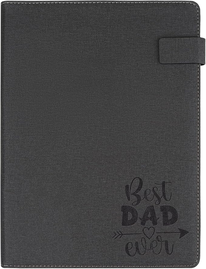 Dad Gift Padfolio for Dad Husband Fathers Day, Portfolio Binder with Memo, Padfolio Binder Organizer, Men Portfolio Folder, Dad Birthday Gift, Father Birthday Dad, Gifts for Dad from Daughter Son Wife