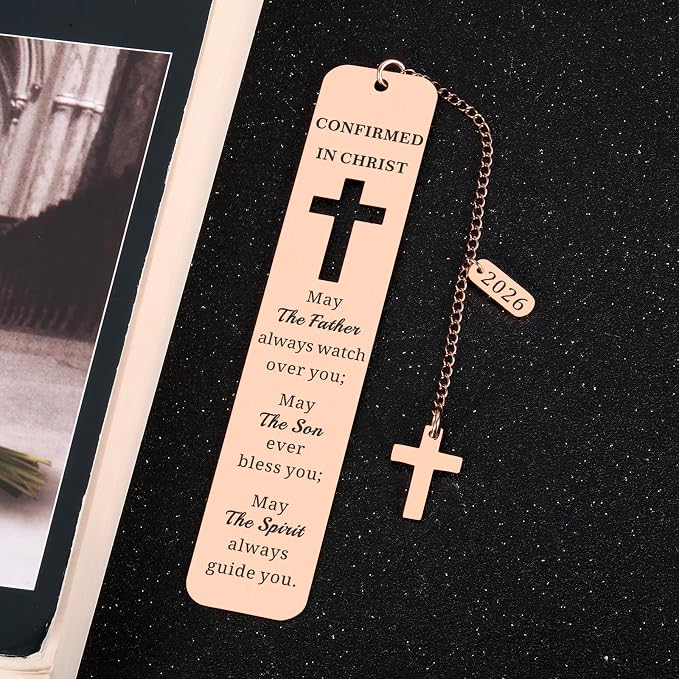 2026 Confirmation Gifts for Teen Girls Boys - Catholic Confirmation Gifts for Teenage Boys Girls Easter Basket Stuffers Christian Bookmark Confirmations Favors for Guests Religious Gift for Women Men