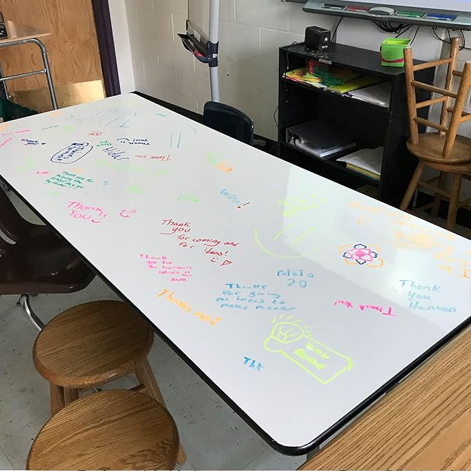 Whiteboard Table Resurfacing Kit - Dry Erase Classroom Table Renewal - 36"x60" - DIY Easy Application - Restore and Refresh Tables - Think Board