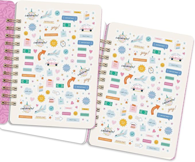 Orange Circle Studio Academic Planner 2026, Catching Colors, Do It All Planners, 17-Month Wire-O Bound Planner for School or Work, Dotted Grid Week-Per-Spread View, To-Do Lists, Budget & Goal Trackers