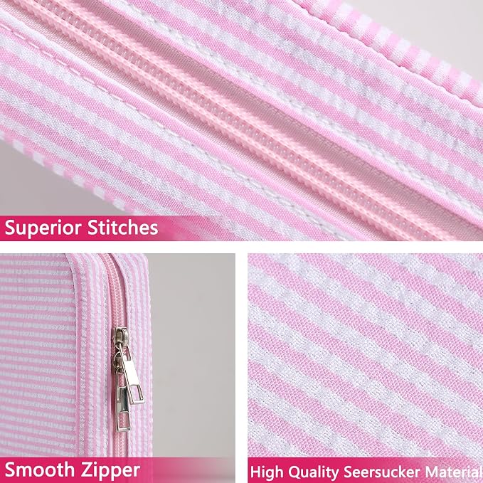 Bible Covers for women, Bible Case, Bible Bag with Top Handle, Stripe Bible Bag Proteceive Book Case, Bible carrying Church Bag for Christian Gifts(Pink)
